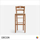 1 A  1 Palma Neo Classic - Savoy Bar Stool with a Rush Seat, Bar & Counter Height - Made for You - Décor for Business