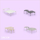 Pedrali - Blume Coffee Table Collection - Round and Rectangular - Modern Contemporary Italian Designer Tables - Décor for Business
