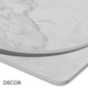 11 A A Porcelain Stoneware Table Tops,  Available with Matching or Metal Edges - Round, Square & Rectangular, For Indoor Use - Décor for Business