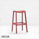 1 A  Pedrali - Dome Stackable Stool, Polypropylene, Bar Height - In Designer Colours & Neutral Tones - Décor for Home & Business