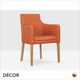 1 A  2 Icon Chairs - Nina P Dining Chair with Armrests and Square Legs - In Designer Fabrics & Eco Leathers - Décor for Business
