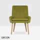 1 A  2 Icon Chairs - Bibi S Dining Chair with Round Legs - In Designer Fabrics & Eco Leathers - Décor for Business