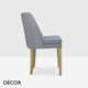 Icon Chairs - Sofia S Dining Chair with Square Legs - In Designer Fabrics & Eco-Leather - Décor for Business