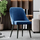 Icon Chairs - Donatella S Dining Chair with Round Legs - In Designer Fabrics & Eco Leathers - Décor for Business