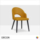 Icon Chairs - Greta P Hole Dining Chair with Armrests and Round Legs - In Designer Fabrics & Eco Leathers - Décor for Business