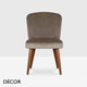 Icon Chairs - Brenda S Dining Chair with Round Legs - In Designer Fabrics & Eco Leathers - Décor for Business