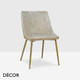 Icon Chairs -  Mimi S Dining Chair with Metal Legs - In Designer Fabrics & Eco Leathers - Décor for Business