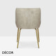 Icon Chairs -  Mimi S Dining Chair with Metal Legs - In Designer Fabrics & Eco Leathers - Décor for Business