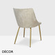 Icon Chairs -  Mimi S Dining Chair with Metal Legs - In Designer Fabrics & Eco Leathers - Décor for Business