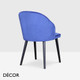 1 A  1 Icon Chairs - Jerry S Dining Chair with Round Legs - In Designer Fabrics & Eco Leathers - Décor for Business