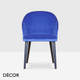 1 A  1 Icon Chairs - Jerry S Dining Chair with Round Legs - In Designer Fabrics & Eco Leathers - Décor for Business