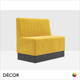 1 A  1 Icon Chairs - Saul Bench with a Fluted Back - In Designer Fabrics & Eco Leathers - Décor for Business