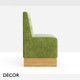 Icon Chairs - Nicky Bench with a Buttoned Back - In Designer Fabrics & Eco Leathers - Décor for Business