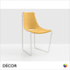 Midj - Apelle Chair with a Sled Base - Hide or Tuscan Hide Body in Designer Colours - Décor for Designers