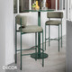 11 G Midj - Amelie Bar Stool Featuring Straight Metal Legs, Bar Height - In Designer Fabrics & Eco Leathers - Décor for Designers