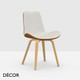 Midj - Dalia Dining Chair with Bentwood Legs - In Designer Fabrics, Leather & Eco Leathers - Décor for Designers