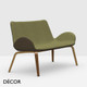 Midj - Dalia Two-Seater Sofa with Armrests and Bentwood Legs - In Designer Fabrics, Leather & Eco Leathers - Décor for Designers