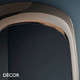 Midj - Bold Mirror H200 with a Mirrored or Upholstered Frame In Designer Fabrics, Leather & Eco Leathers - Décor for Designers