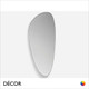 Midj - Spot L Mirror, H150 - Organically Shaped Mirror with a Chamferred Edge - Décor for Designers