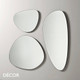 Midj - Spot L Mirror, H150 - Organically Shaped Mirror with a Chamferred Edge - Décor for Designers