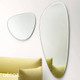 Midj - Spot S Mirror, H80 - Organically Shaped Mirror with a Chamferred Edge - Décor for Designers