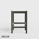 Décor Select - Palma Bar Stool without Backrest in Natural or Stained Ash, Bar and Counter Heights - In Designer Wood Stain Colours - Décor Business