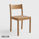 Décor Select - Palma Dining Chair in Natural or Stained Ash - In Designer Colours and Wood Finishes - Décor for Business