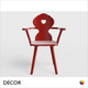 Décor Select - Monaco ‘Heart-shaped’ Dining Chair with Armrests in Natural or Stained Ash - In Designer Colours and Wood Finishes - Décor for Business Décor Select - Monaco ‘Heart-shaped’ Dining Chair with Armrests in Natural or Stained Ash - In Designer Colours and Wood Finishes - Décor for Business