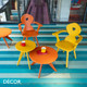 Décor Select - Monaco ‘Heart-shaped’ Dining Chair with Armrests in Natural or Stained Ash - In Designer Colours and Wood Finishes - Décor for Business Décor Select - Monaco ‘Heart-shaped’ Dining Chair with Armrests in Natural or Stained Ash - In Designer Colours and Wood Finishes - Décor for Business