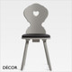 1 A  2 Décor Select - Monaco ‘Heart-shaped’ Dining Chair in Natural or Stained Ash with an Upholstered Seat - In Designer Fabrics and Wood Finishes - Décor for Business 1 A  2 Décor Select - Monaco ‘Heart-shaped’ Dining Chair in Natural or Stained Ash with an Upholstered Seat - In Designer Fabrics and Wood Finishes - Décor for Business