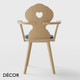 Décor Select - Monaco ‘Heart-shaped’ Dining Chair with Armrests in Natural or Stained Ash and an Upholstered Seat - In Designer Fabrics and Wood Finishes - Décor for Business Décor Select - Monaco ‘Heart-shaped’ Dining Chair with Armrests in Natural or Stained Ash and an Upholstered Seat - In Designer Fabrics and Wood Finishes - Décor for Business