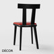 Décor Select - Milano Dining Chair in Natural or Stained Ash with an Upholstered Seat - In Designer Fabrics and Wood Finishes - Décor for Business