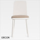 Décor Select - Tablet Dining Chair in Natural or Stained Ash and an Upholstered Seat - In Designer Fabrics and Wood Finishes - Décor for Business