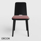 Décor Select - Tablet Dining Chair in Natural or Stained Ash and an Upholstered Seat - In Designer Fabrics and Wood Finishes - Décor for Business