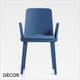 11A 2 Décor Select - Tablet Dining Chair with Armrests in Natural or Stained Ash with an Upholstered Seat - In Designer Fabrics and Wood Finishes 11A 2 Décor Select - Tablet Dining Chair with Armrests in Natural or Stained Ash with an Upholstered Seat - In Designer Fabrics and Wood Finishes