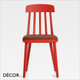 Décor Select - Cut Dining Chair in Natural or Stained Ash with an Upholstered Seat - In Designer Fabrics and Wood Finishes