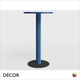 Décor Select - One Round Poseur Table, 600mm in Natural or Stained Ash - In Designer Colours and Wood Finishes - Décor for Business