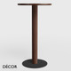 Décor Select - One Round Poseur Table, 600mm in Natural or Stained Ash - In Designer Colours and Wood Finishes - Décor for Business