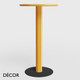 Décor Select - One Round Poseur Table, 600mm in Natural or Stained Ash - In Designer Colours and Wood Finishes - Décor for Business