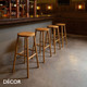 Décor Select - Bar - Bar Stool in Natural or Stained Ash, Bar and Counter Heights - In Designer Wood Stain Colours - Décor Business Décor Select - Bar - Bar Stool in Natural or Stained Ash, Bar and Counter Heights - In Designer Wood Stain Colours - Décor Business