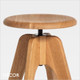 11A1 Décor Select - Tommy SW Stool, Height-Adjustable, Solid Ash  - In Designer Wood Stain Colours - Décor Business 11A1 Décor Select - Tommy SW Stool, Height-Adjustable, Solid Ash  - In Designer Wood Stain Colours - Décor Business