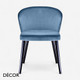 1 A  1 Icon Chairs - Loden Chair with Wooden Legs - In Designer Fabrics & Eco Leathers - Décor for Business