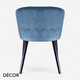 1 A  1 Icon Chairs - Loden Chair with Wooden Legs - In Designer Fabrics & Eco Leathers - Décor for Business
