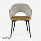 1 A  1 Icon Chairs - Voila Chair with Armrests and Metal Legs - In Designer Fabrics & Eco Leathers - Décor for Business