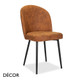 Décor Concept - Pietro Dining Chair with an Arched Back and Metal Legs - In Designer Fabrics & Eco Leathers - Décor for Business