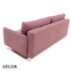 Décor Concept - Piero Sofa Sleeper with a Button Backrest - In Designer Fabrics & Eco Leathers - Décor for Business