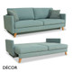 Décor Concept - Ettore Sofa Sleeper with a Smooth Rectangular Backrest - In Designer Fabrics & Eco Leathers - Décor for Business
