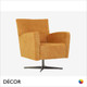 Décor Concept - Costi Lounge Chair with a Swivel Base - In Designer Fabrics & Eco Leathers - Décor for Business