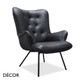 Décor Concept - Moro Lounge Chair with a Diamond Buttoned Back - In Designer Fabrics & Eco Leathers - Décor for Business