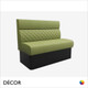 Décor Select - Battersea Booth & Banquette Seating Units with a Head Roll Backrest - Décor for Business